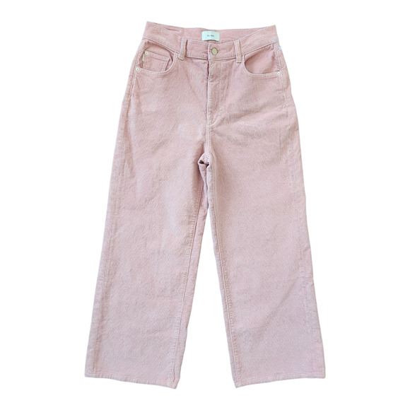 DL 1961 Corduroy Hepburn Wide Leg High Rise Vintage Pants 27 In Rose Vale Grunge - Picture 1 of 9